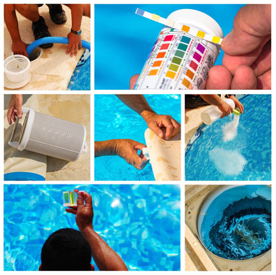 Collage of Pool Maintenance & Repair photos
